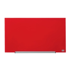 Zidna staklena ploča Nobo Diamond, 55,9 x 99,3 cm, crvena