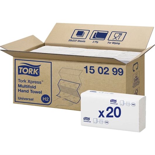 Papirnati ručnici Tork Xpress®Multifold, 2-slojni, 4740 komada