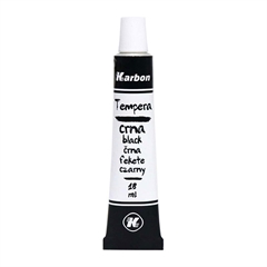 Tempera boja Karbon, u tubi, crna, 18 ml