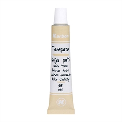 Tempera boja Karbon, u tubi, boja puti, 18 ml