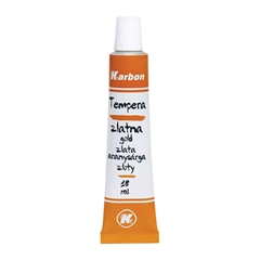 Tempera boja Karbon, u tubi, zlatna, 18 ml
