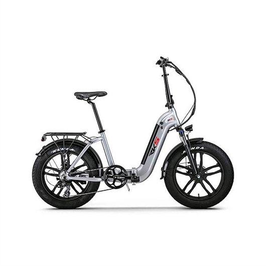 Električni bicikl RKS RV-10 Fatbike, srebrn