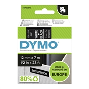 Traka Dymo D1 45021, 12 mm/7m (bijela/crna), original