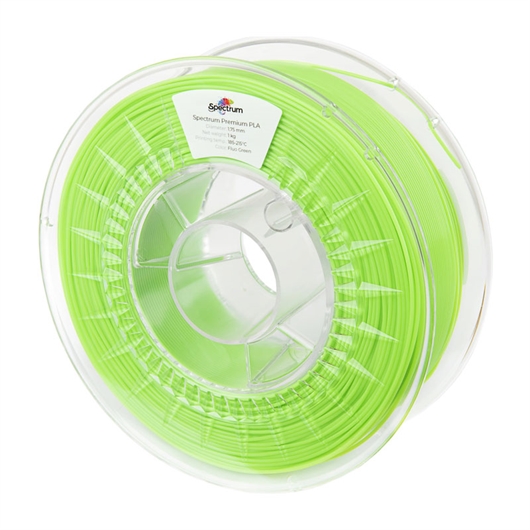 Punenje za 3D pisač, Premium PLA, 1,75 mm, 1 kg, fluorescentno zelena
