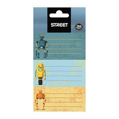 Naljepnice Street Robots, 9 komada