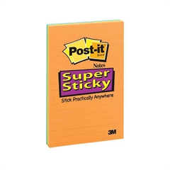 Samoljepljivi listići u bloku 3M 4645S Super Sticky, 101 x 152 mm, u boji