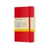 Bilježnica Moleskine PKT  s mekanim koricama, crvena – bez crta