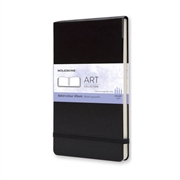 Bilježnica Moleskine Watercolor LG s mekanim koricama, crna – bez crta