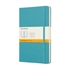 Bilježnica Moleskine LG s tvrdim koricama, azurno plava – crte