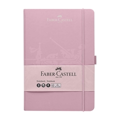 Bilježnica Faber-Castell A5, kockice, ružičasta