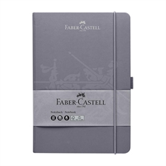 Bilježnica Faber-Castell A5, kockice, siva