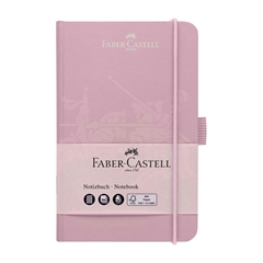 Bilježnica Faber-Castell A6, kockice, ružičasta