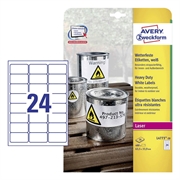 Naljepnice Avery Zweckform L4773-20, 63,5 x 33,9 mm, bijele