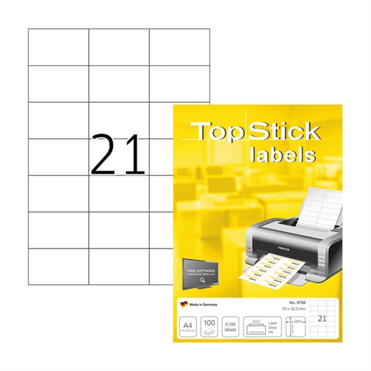 Univerzalne naljepnice Topstick Herma 8708, (70 x 42,3 mm), 100/1