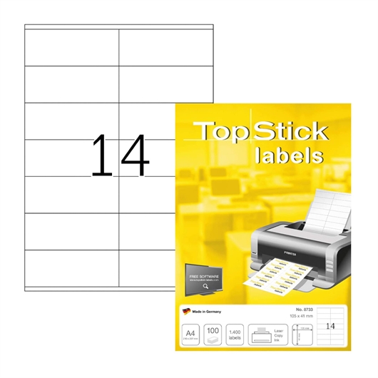 Univerzalne naljepnice Topstick Herma 8733, (105 x 41 mm), 100/1