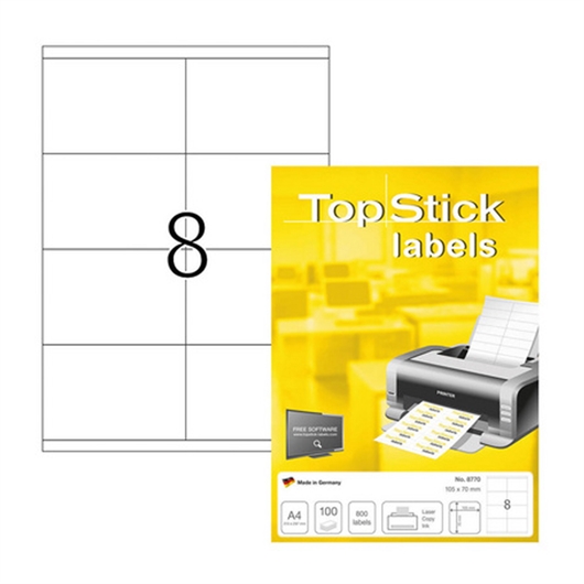 Univerzalne naljepnice Topstick Herma 8770, (105 x 70 mm), 100/1