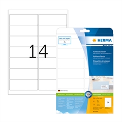 Samoljepljive naljepnice Premium Herma 8635, (99,1 x 38,1 mm), 10/1