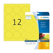 Okrugle samoljepljive naljepnice Premium Herma 5152, (Ø 60) , 20/1, neon žute