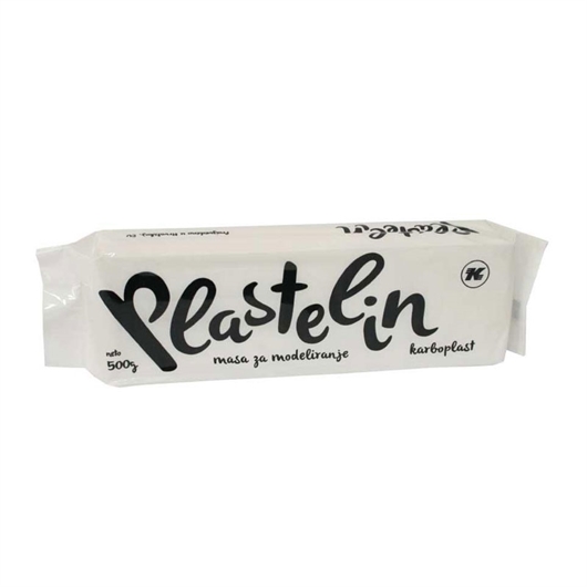 Plastelin Karbon, bijeli, 500 g