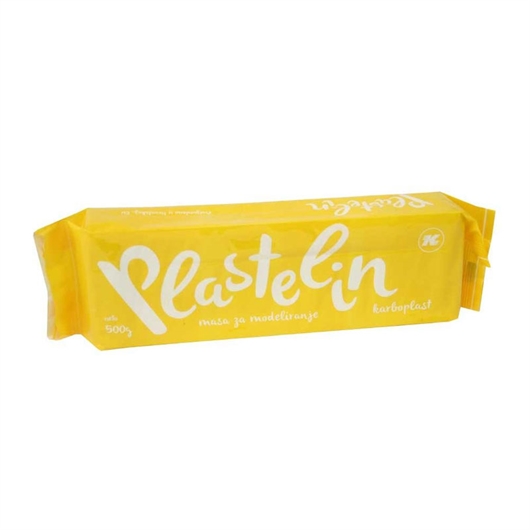 Plastelin Karbon, žuti, 500 g