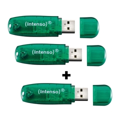 USB stick Intenso Rainbow, 8 GB, zeleni, 2 + 1 gratis