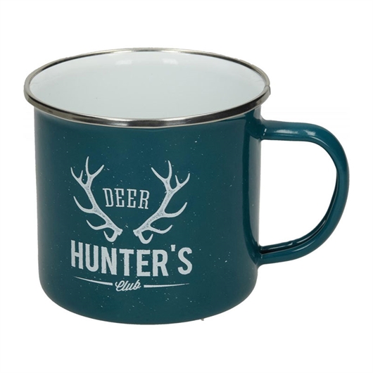 Šalica Deer Hunter’s, emajlirana, zeleno plava