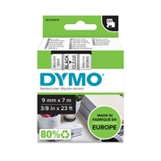 Traka Dymo D1 409100, 9 mm / 7 m (crna/prozirna), original