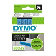 Traka Dymo D1 45016, 12 mm / 7 m (crna/plava), original