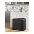 Koš za smeće Songmics, 3 x 18 L, crni