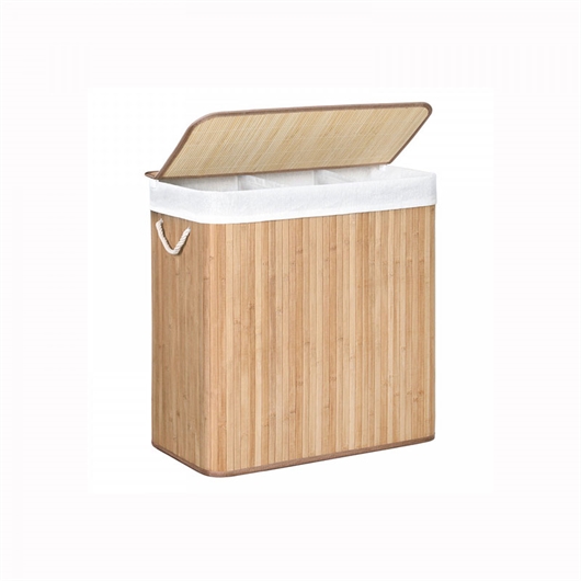 Košara za rublje Songmics, 150 L, smeđi bambus