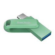 USB stick SanDisk Ultra Dual GO, 128 GB, zeleni