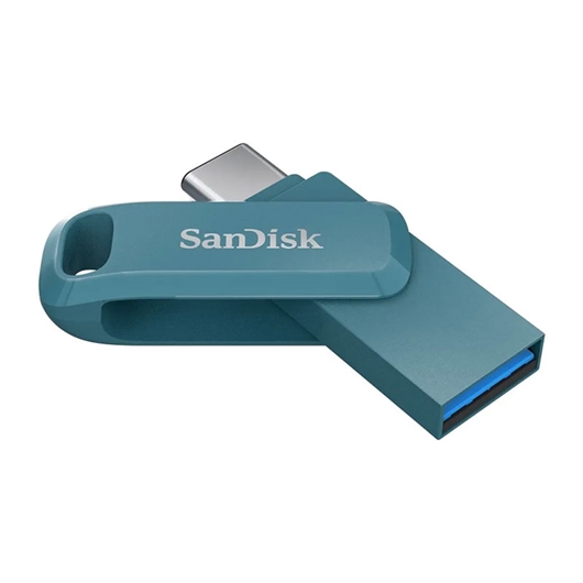 USB stick SanDisk Ultra Dual GO, 128 GB, plavi