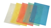 Mapa PVC A4 sa gumbom, prozirno plava