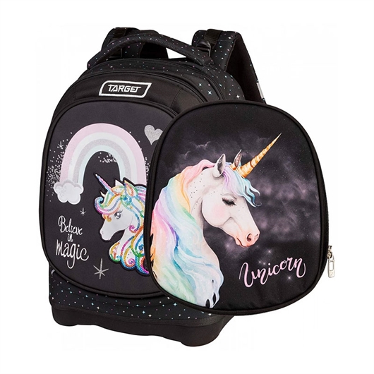 Ergonomski školski ruksak Target Superlight 2 Face Petit Rainbow Unicorn