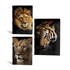 Bilježnica A4 Rucksack Only, Black Animals, mali karo 5 mm, 52 lista, sortirano