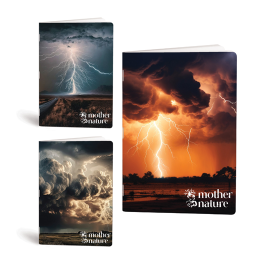 Bilježnica A4 Rucksack Only, Storm, bez crta, 52 lista, sortirano