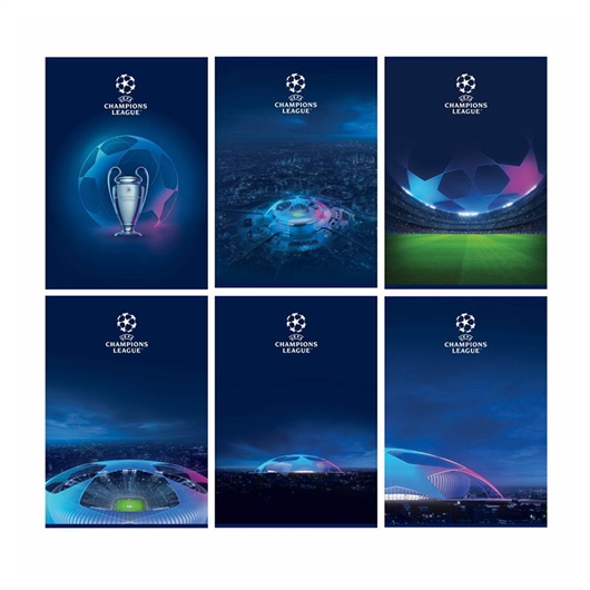 Bilježnica A5 UCL, crte s rubom, 50 listova, sortirano