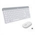 Tipkovnica Logitech Slim Wireless Combo MK470 s mišem, bijela, bežična
