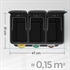 Koš za smeće Songmics 3v1, 3 x 8 L