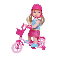 Mala lutka na biciklu Masen Toys