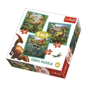Slagalica Trefl 3v1 Dinosauri
