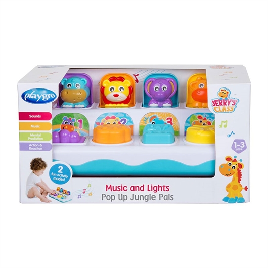 Pop Up životinje sa zvukom i svjetlom Playgro