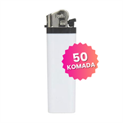 Upaljač Feniks Baron, bijela, 50 komada