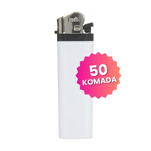 Upaljač Feniks Baron, bijela, 50 komada