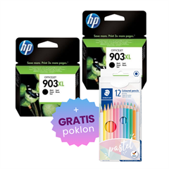 Komplet tinta HP T6M15AE nr.903XL (crna), original, 2 komada + GRATIS POKLON