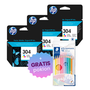Komplet tinta HP N9K05AE nr.304 (boja), original, 3 komada + GRATIS POKLON