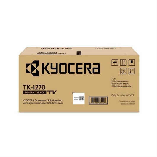 Toner Kyocera Mita TK-1270K (crna), original