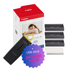 Tinta + foto papir Canon KP-108IN, original + USB stick po SUPER cijeni