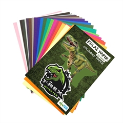 Kolaž papir ABC123 Dino A4, 20 listova