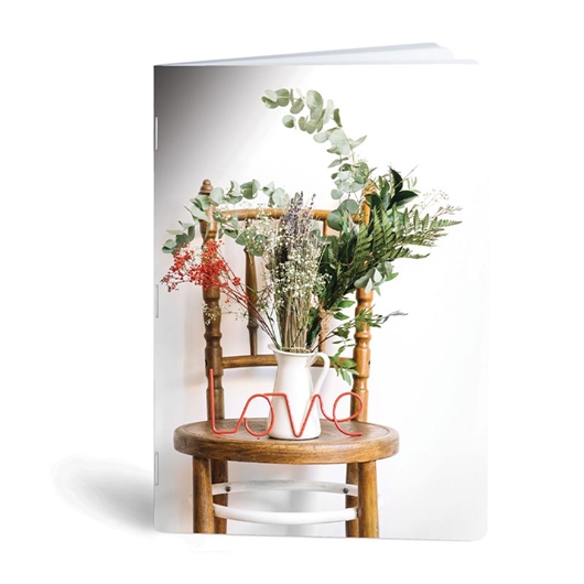 Bilježnica A6 Rucksack Only, Flowers, 40 listova